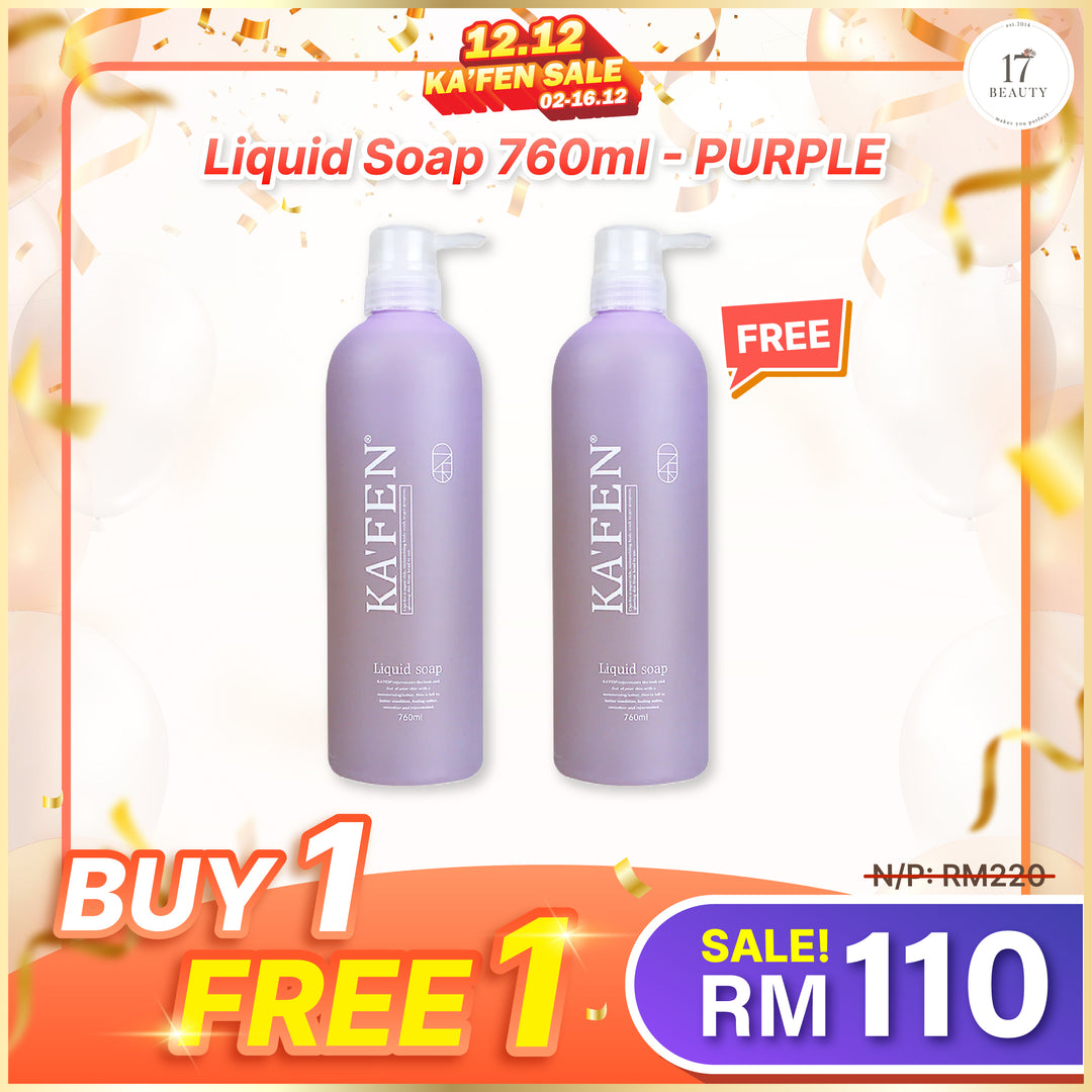 (PROMO) KAFEN Liquid Soap 760ml Buy 1 Free 1 液态沐浴皂 760ml 买一送一