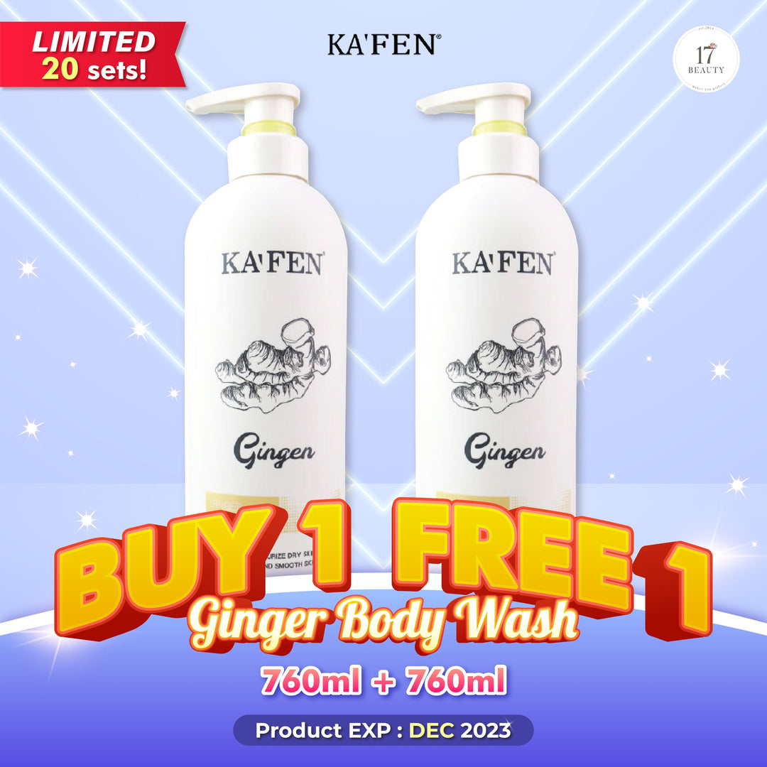 (PROMO) KAFEN Ginger Body Wash 760ml Buy 1 free 1 生姜沐浴露 760ml 买一送一