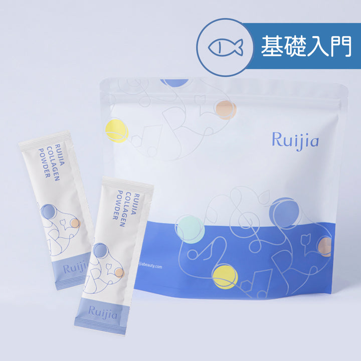 RUIJIA 优质纯净胶原蛋白粉补充袋 - 蓝色 (65条)