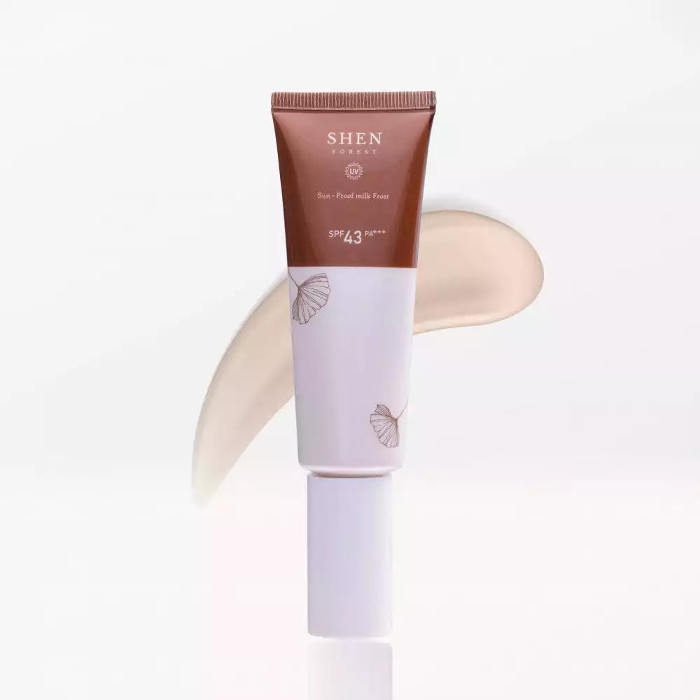 SHEN Sunscreen Series | Sun-Proof Milk Frost SPF43 50ml (Colored) 防晒系列 | 润色隔离乳SPF43 50ml (有色)