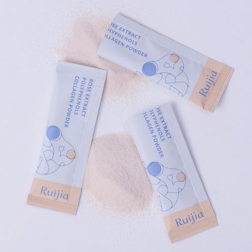 RUIJIA Rose Extract Polyphenols Collagen Powder - Pink (Refill pack/65 Sachets)